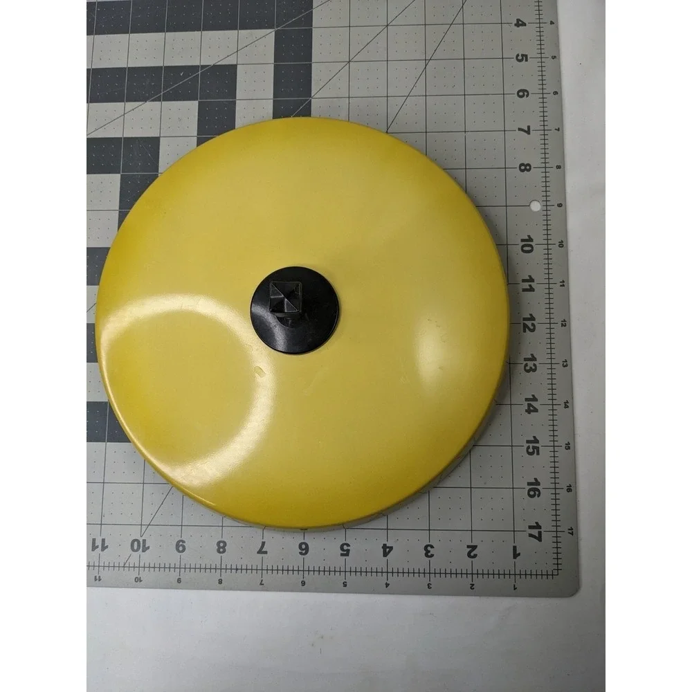 Vintage Aluminum 5 Qt Stock Pot Lid Yellow Made in the USA